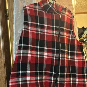 Chaps Plus Size - Asymmetrical zip vest - 3X